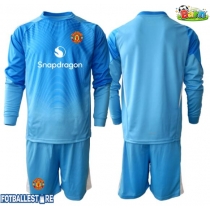 Manchester United Keeper Hjemmedraktsett Barn 2025-26 Langermet (+ Korte bukser)